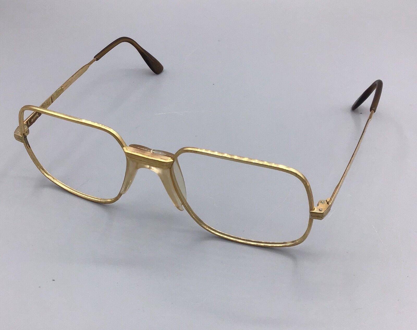 L´ Amy occhiale vintage Lunettes brillen Eyewear gold laminated