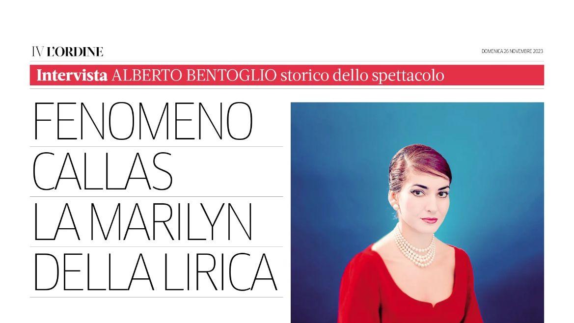 Maria Callas, la Marilyn della lirica - Intervista ad Alberto Bentoglio