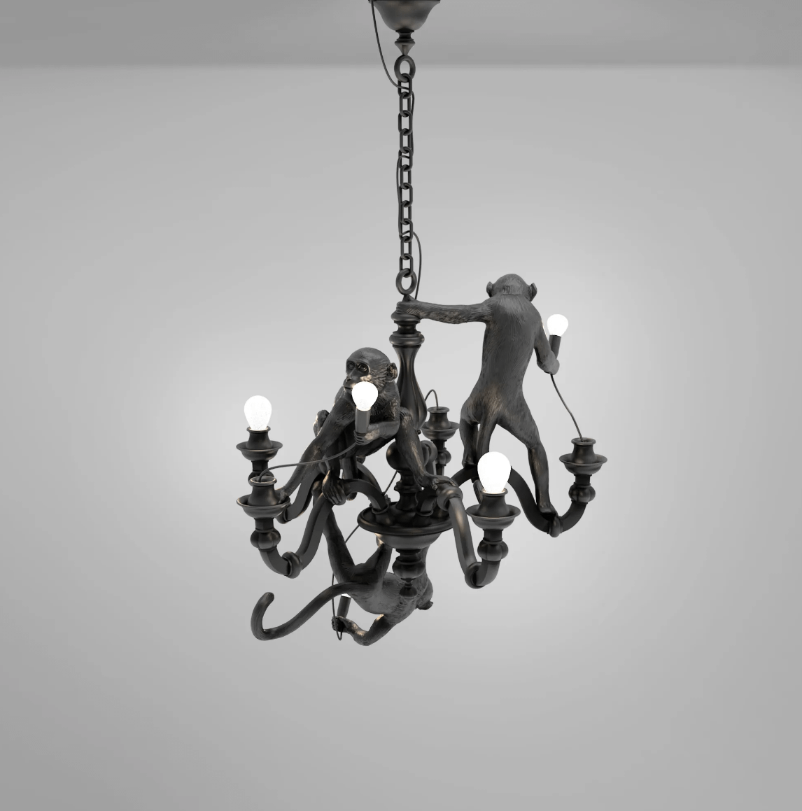 Monkey Chandelier Lampadario