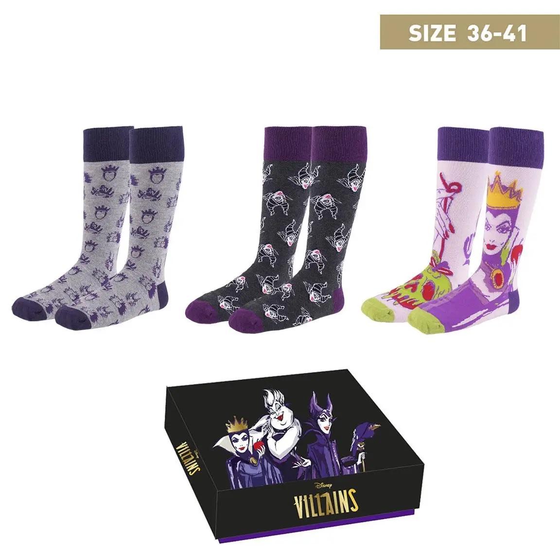 Set 3 Calze Disney Villains