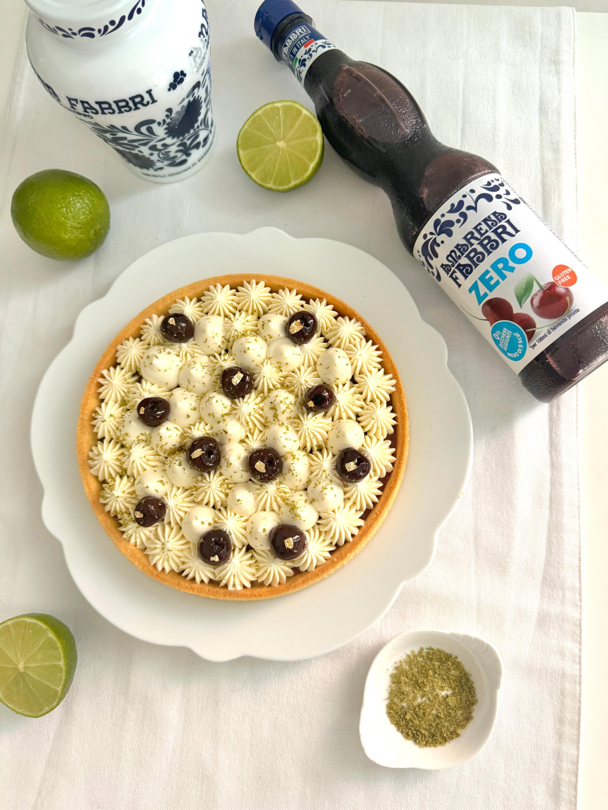 Crostata amarene e lime