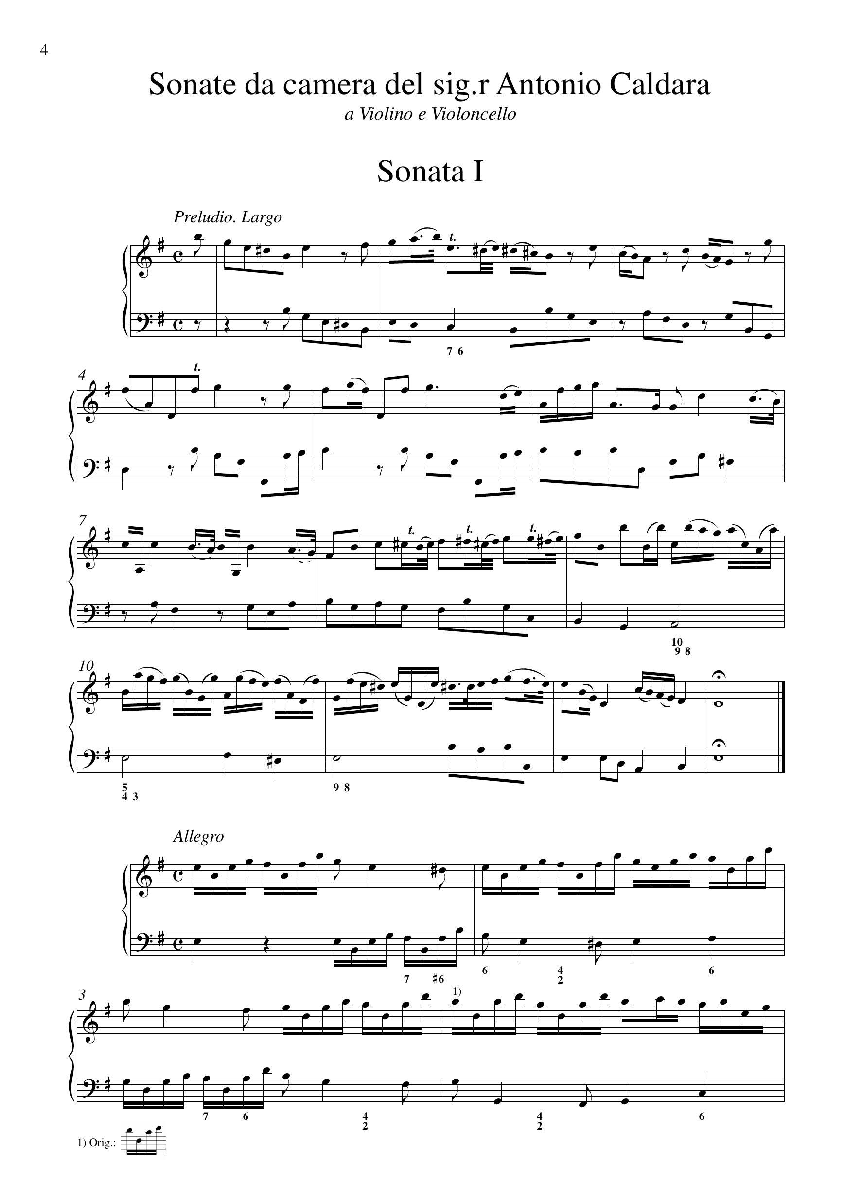 A.Caldara: 8 Sonate (Ms, A-Wn)