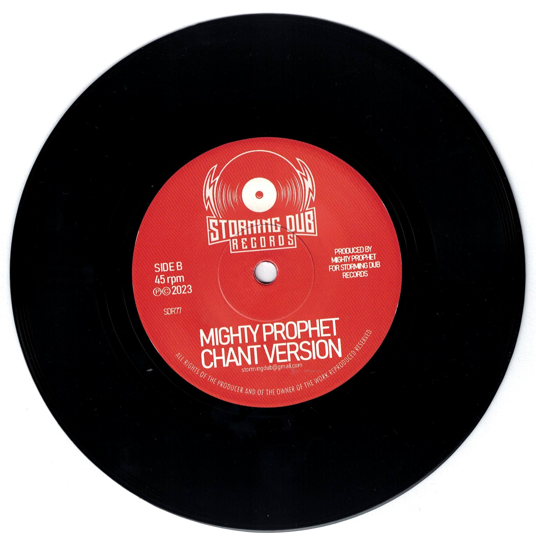 CHANT FOR JUSTICE Digistep meets Mighty Prophet STORMING DUB 7 inch