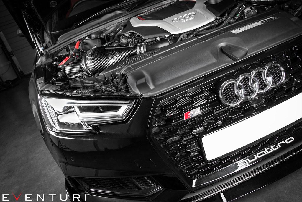 AUDI B9 S4 / S5 Black Carbon intake - EVENTURI - EVE-B9S5-CF-INT