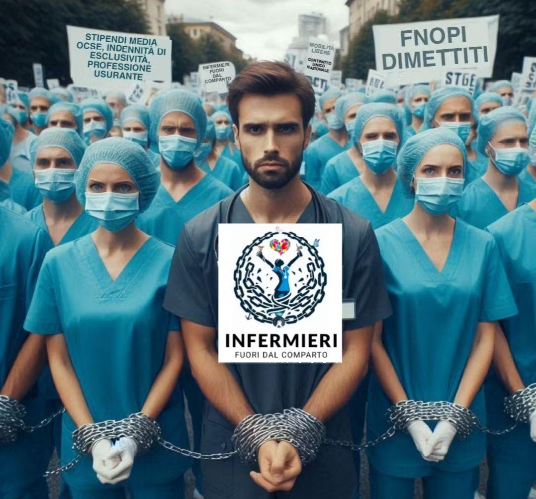 Infermieri in catene, non lasciamoli soli. 18/09/24 ore 11:00 Roma