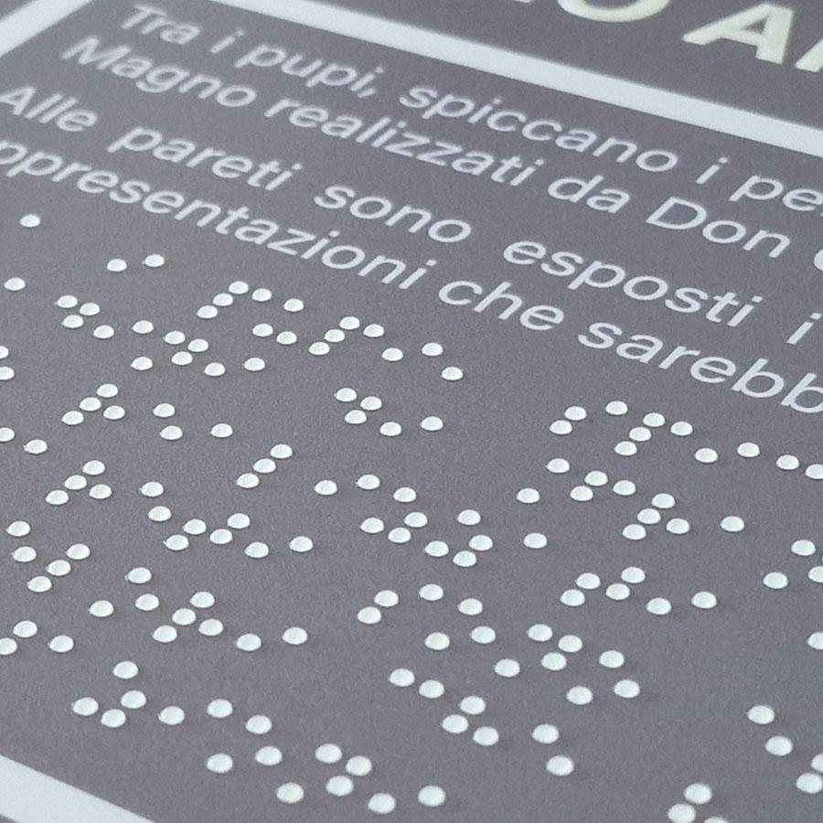 targhe Braille - Casa museo Antonino Uccello