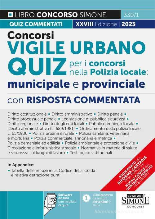 SIMONE  -  POLIZIA MUNICIPALE E LOCALE - AGENTI E UFFICIALI. QUIZ COMMENTATI