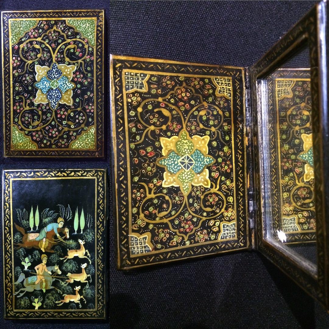 Specchio fine,- dipinto a mano-Esfahan