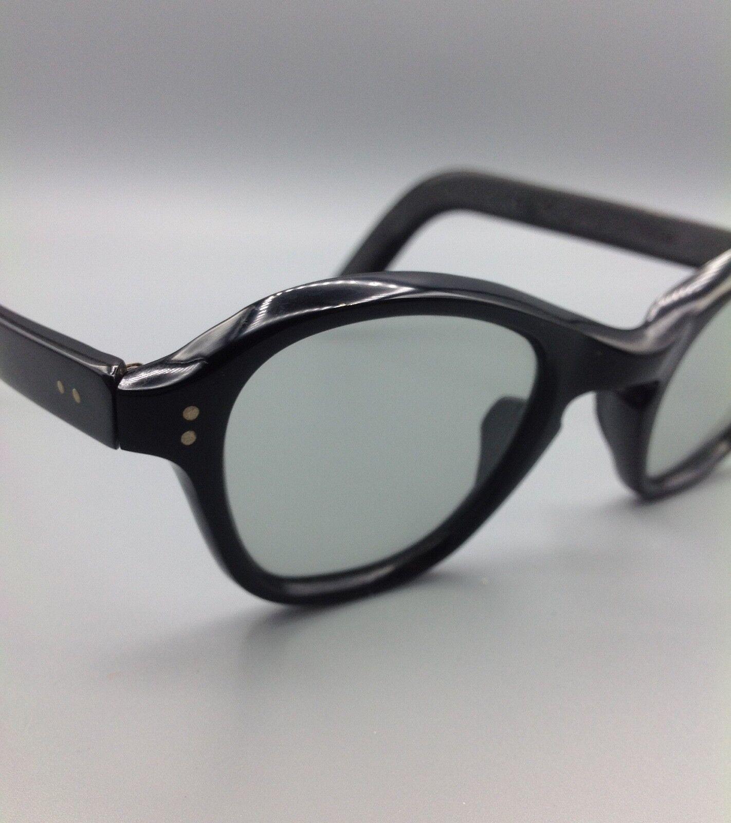 occhiale LOZZA celluloide vintage 50s celluloid black sunglasses made in Italy