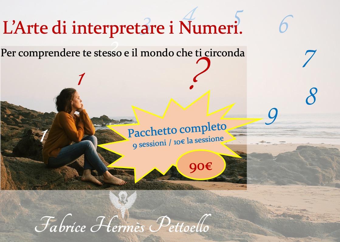 L'Arte di interpretare i Numeri. A. Pacchetto 9 sessioni, completo