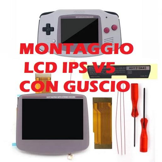 MONTAGGIO LCD IPS V5 CON 15 LIVELLI DI LUMINOSITA CON GUSCIO