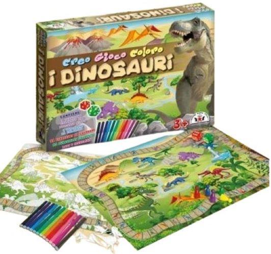 Colorare Creo gioco coloro i dinosauri