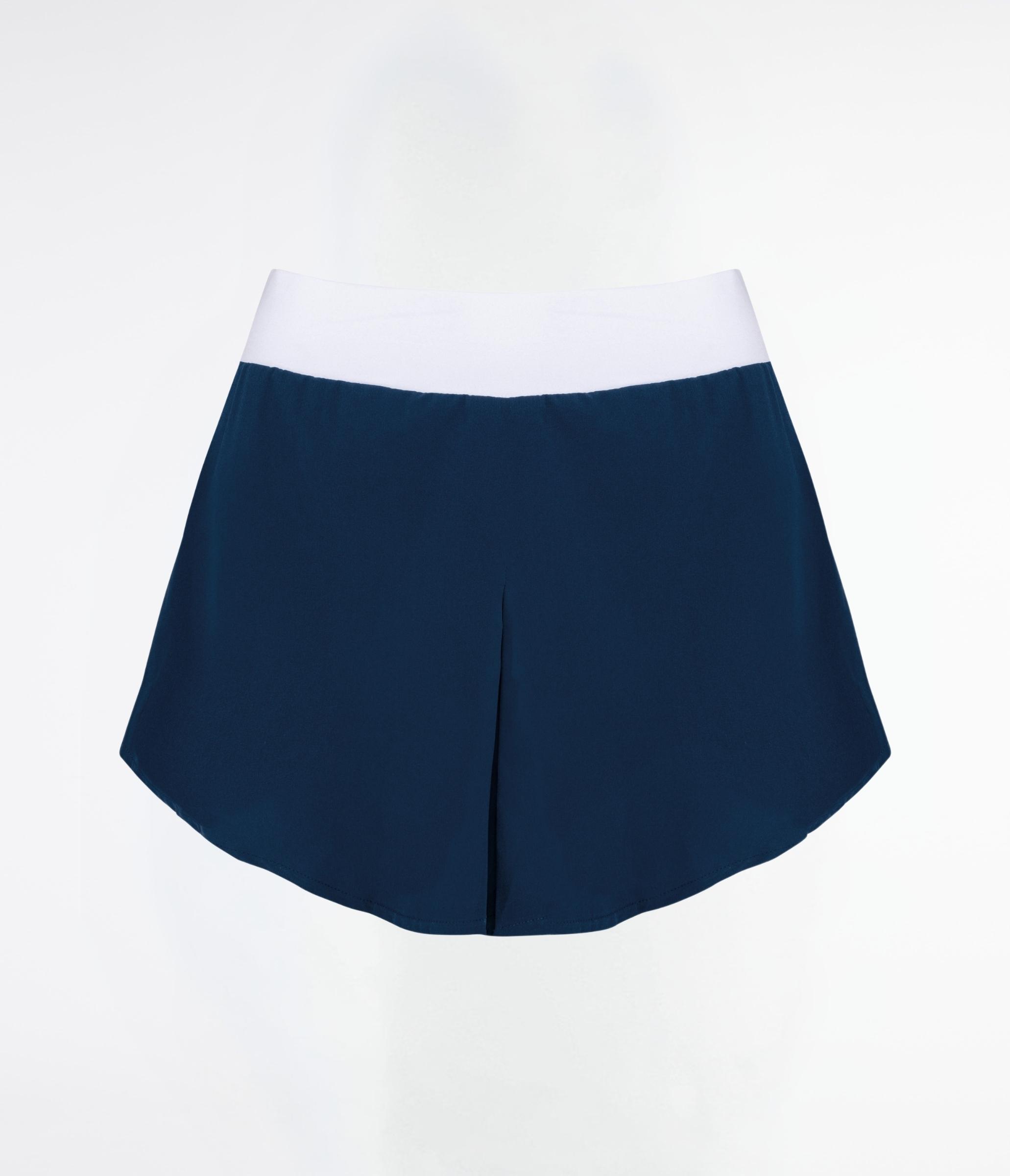 Gonna con shorts tennis/padel navy/white