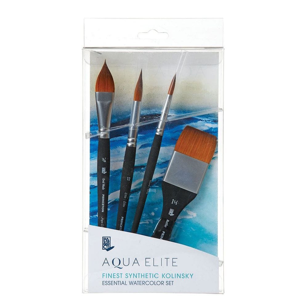 PRINCETON - Aqua Elite - Set essential pennelli altissima qualità per acquerello