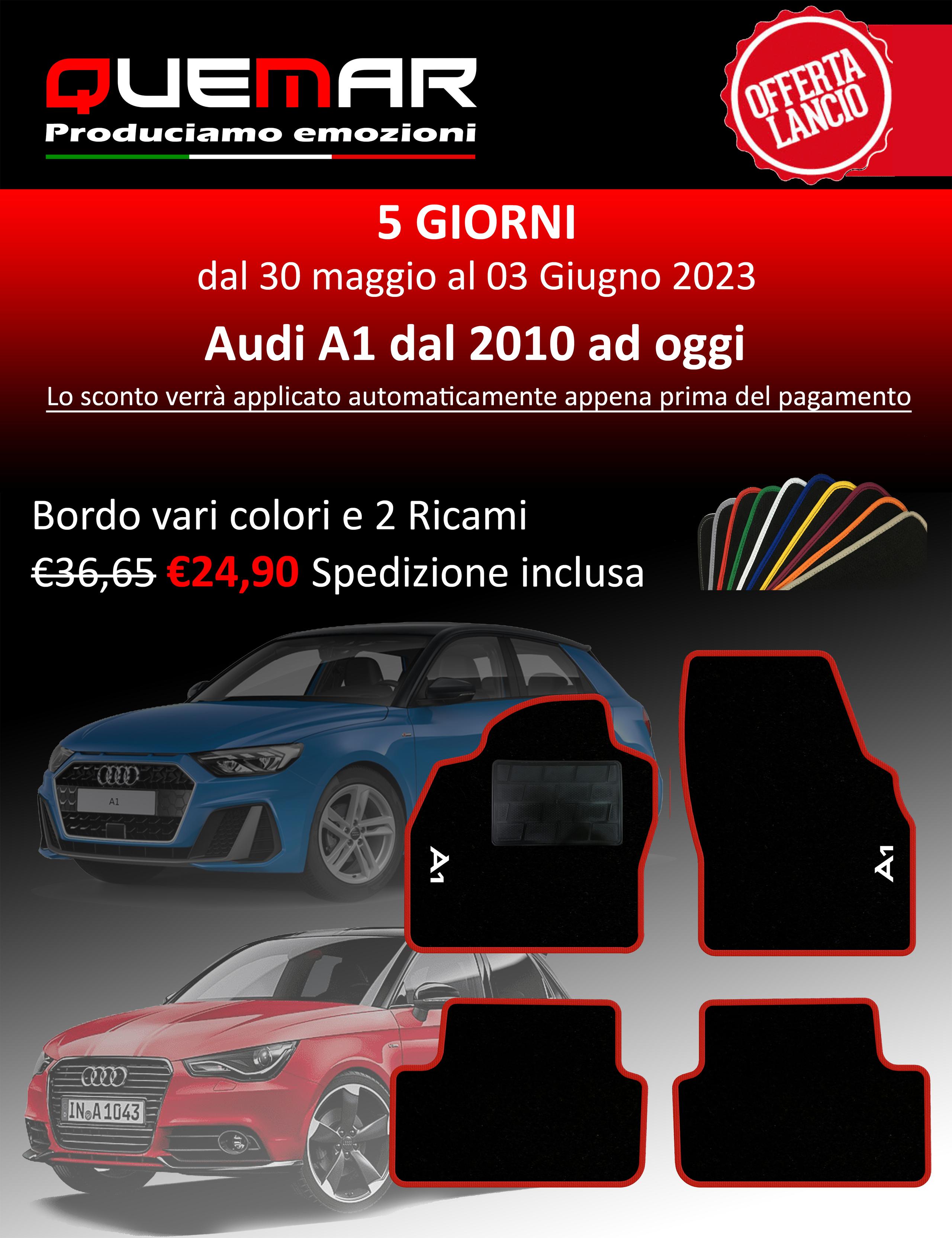 Gomma Tappetini per Audi A1 8X
