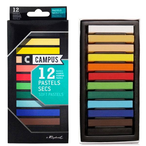 CAMPUS - Soft Pastels - Set 12 pastelli soffici colorati