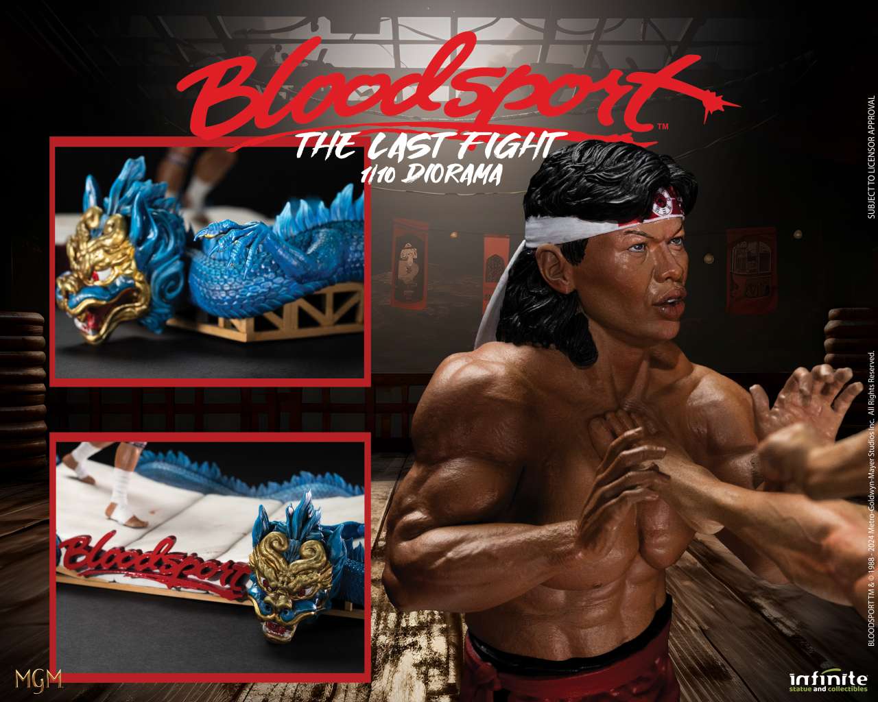 Infinite Statue BLOODSPORT Van Damme LAST FIGHT Diorama