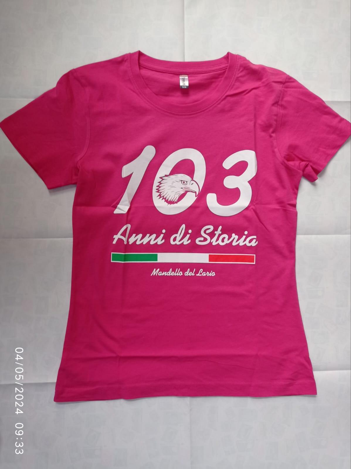 T-shirt 103 fucsia donna