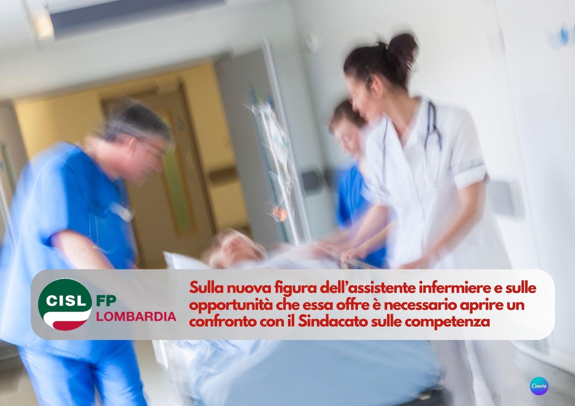 CISL FP Lombardia. Assistente infermiere: opportunità da non sprecare, ma serve confronto con sindacato