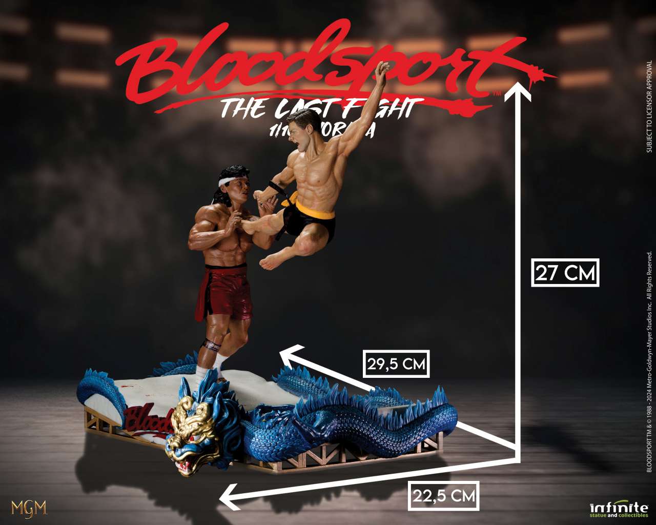 Infinite Statue BLOODSPORT Van Damme LAST FIGHT Diorama