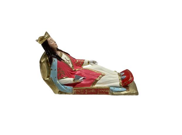 Handmade statue of St. Philomena in sleeping position