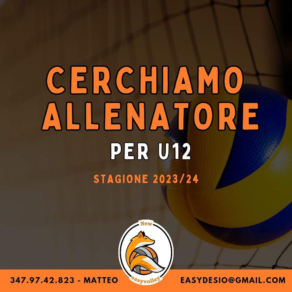 Cerchiamo Allenatore per U12