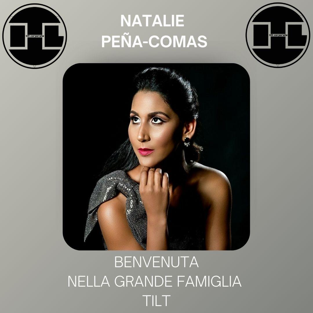 Benvenuta all'Artista NATHALIE PEÑA-COMAS candidata ai Latin Grammy, nella Grande Famiglia TILT!