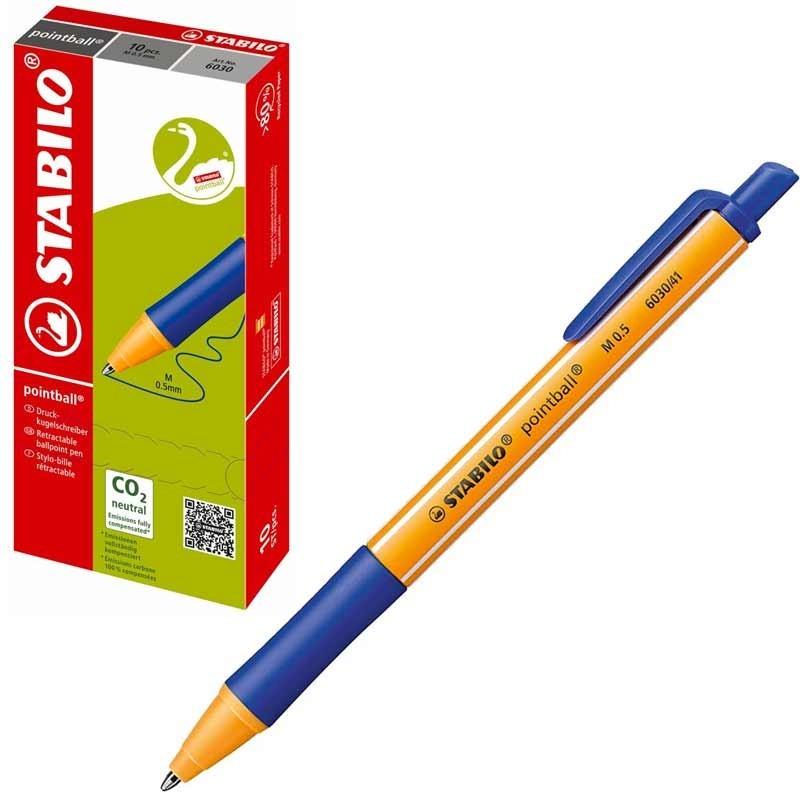 STABILO POINTBALL PENNA A SCATTO TRATTO M BLU