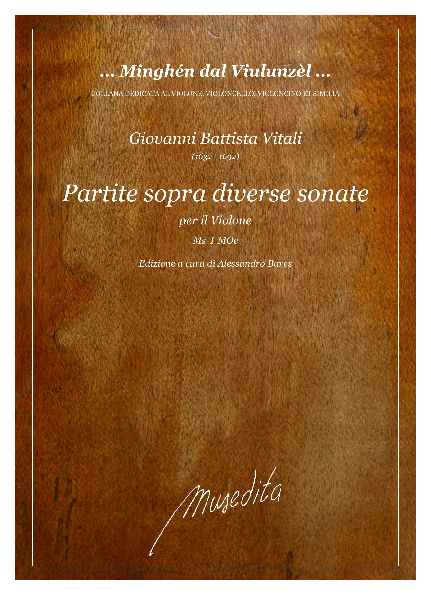 G.B.Vitali: Partite sopra diverse sonate per il violone (Ms, I-MOe)