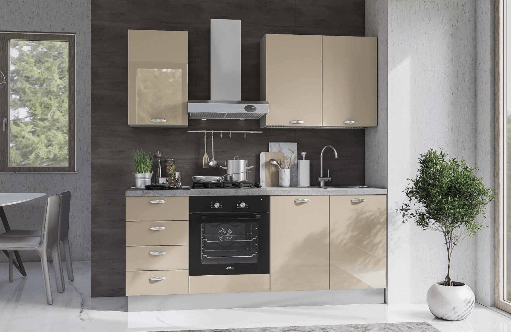 CUCINA MONO 195 CM