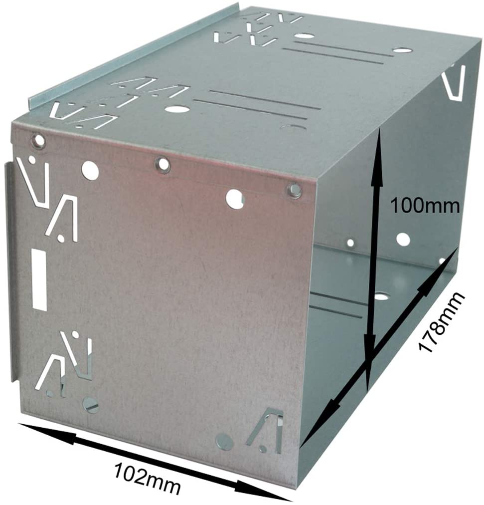 5494 - PLANCIA METALLICA UNIVERSALE 2DIN MONTAGGIO AUTORADIO