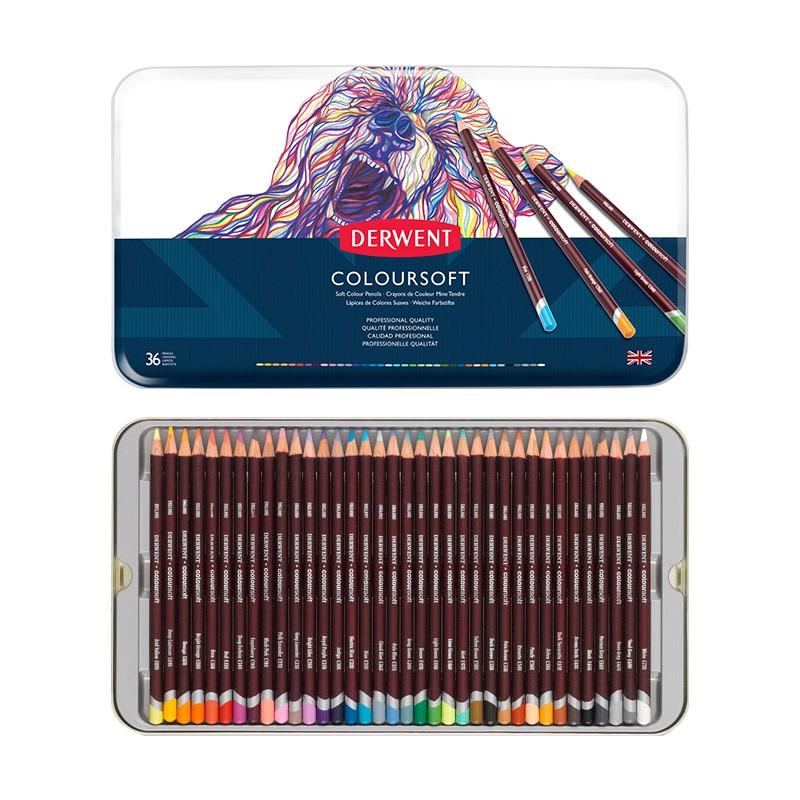 DERWENT - Coloursoft - Set 36 matite colorate professionali
