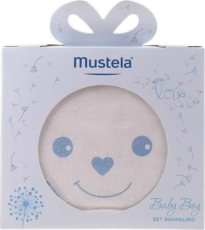 Mustela Cofanetto Bavaglino Detergente 200ml+Detergente Senza Risciacquo 300ml+Bavaglino