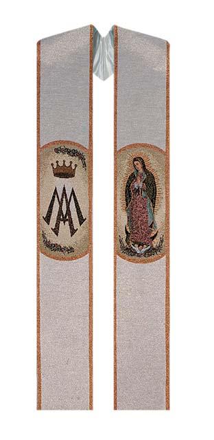 STOLA MADONNA DI GUADALUPE LAVORAZIONE A TELAIO