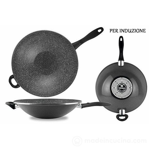 Wok in acciaio antiaderente K2 Vitrinor 28 cm