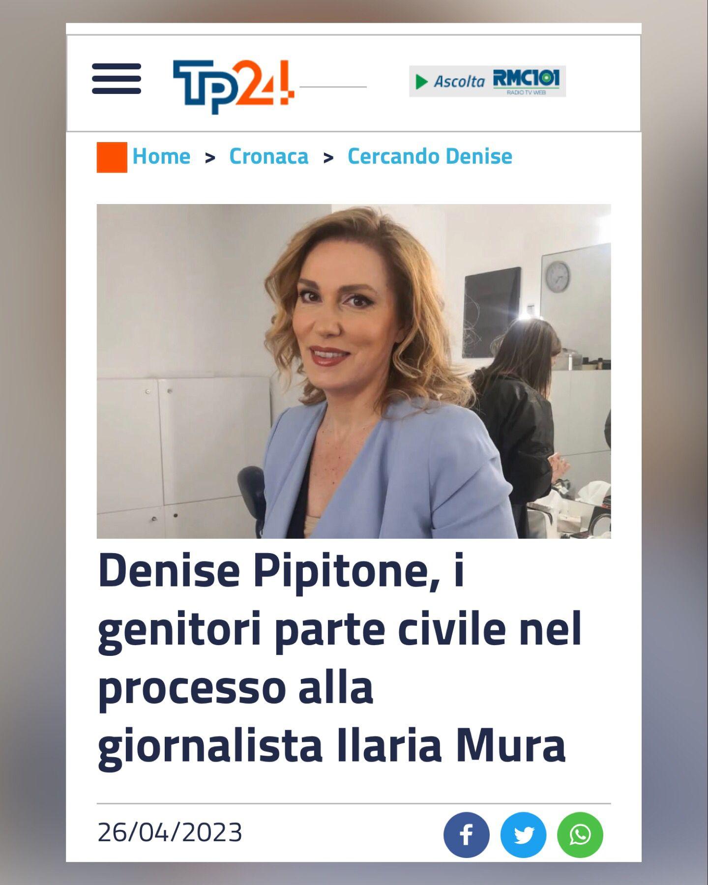 Denise Pipitone, i genitori parte civile nel processo alla giornalista Ilaria Mura