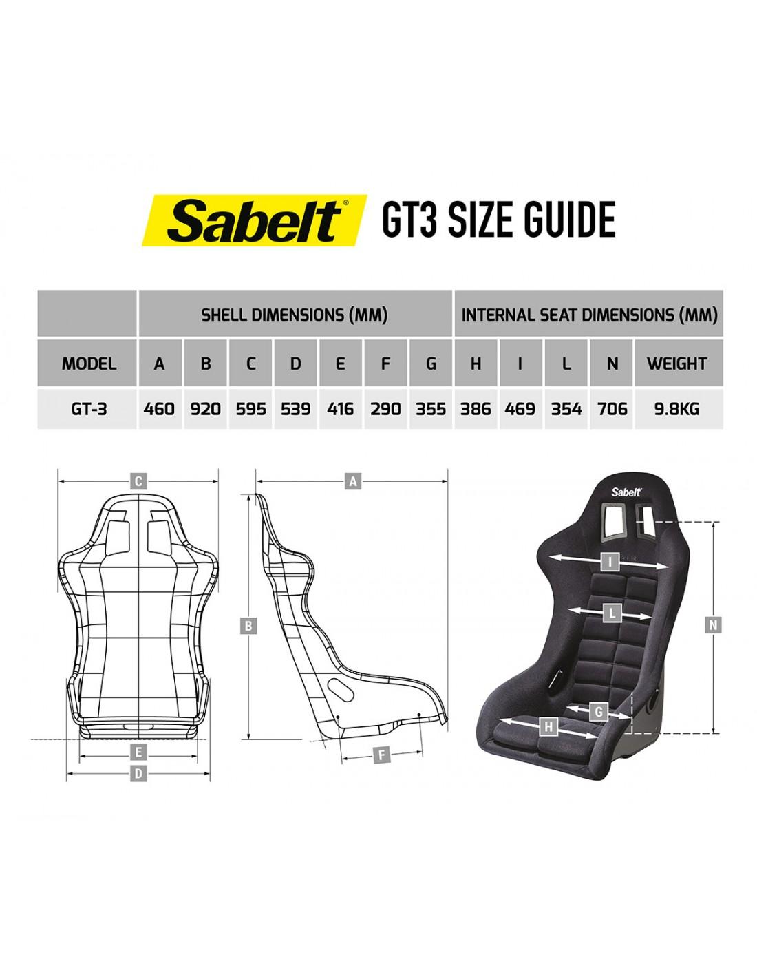 GT3 Sport Seat - SABELT