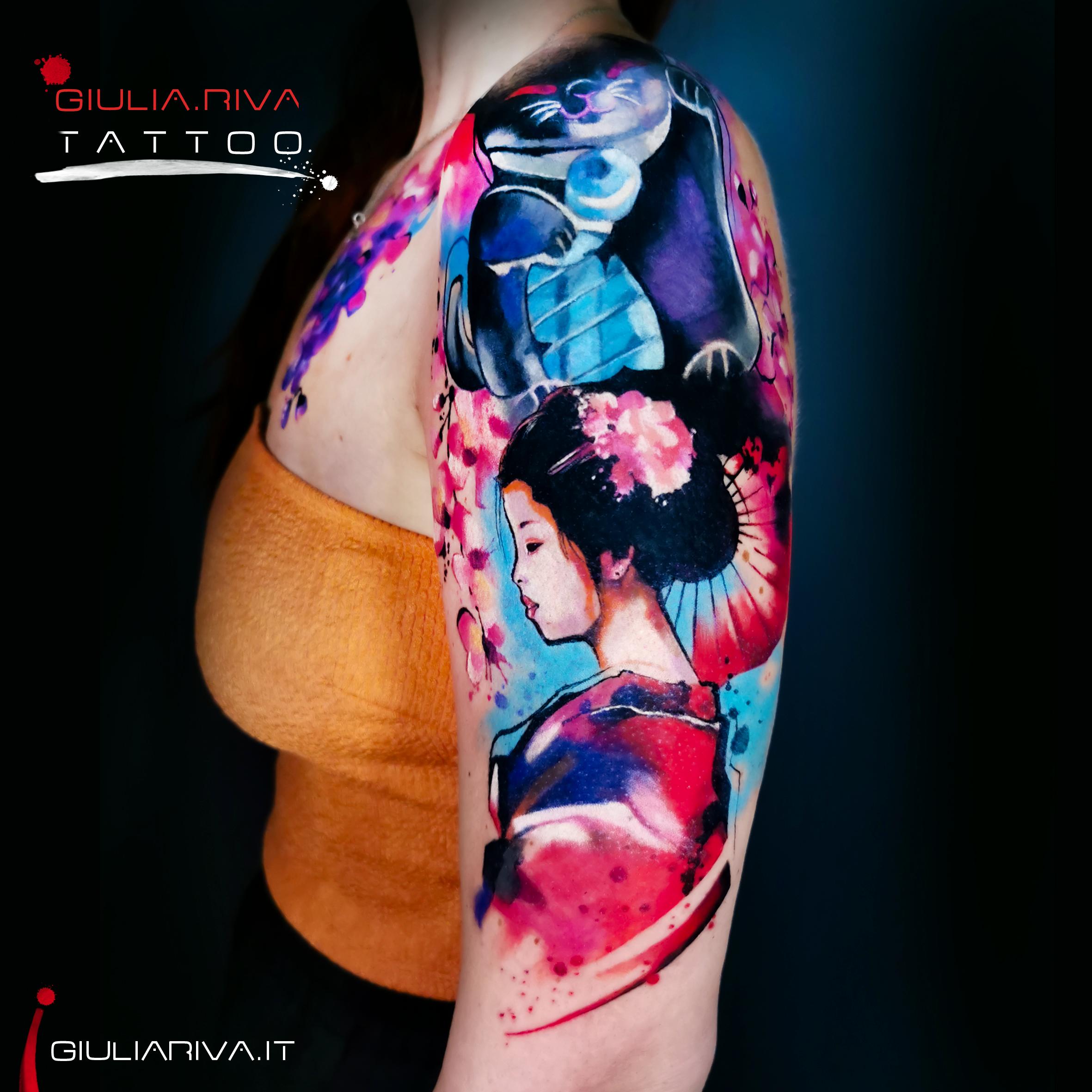 cover up tattoo copertura tatuaggio geisha