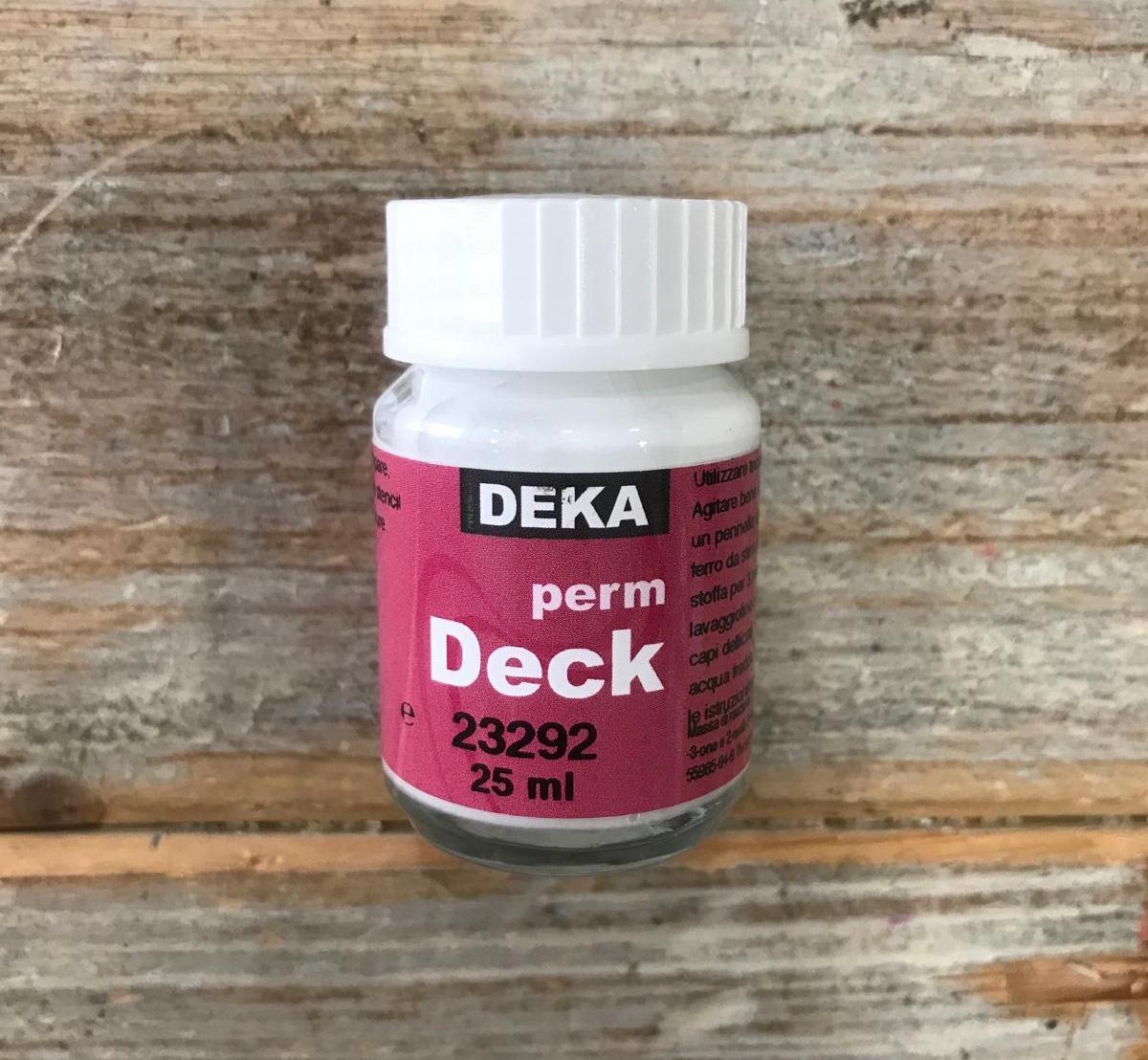 DEKA - Perm Deck - Bianco Coprente per tessuto da 25 ml