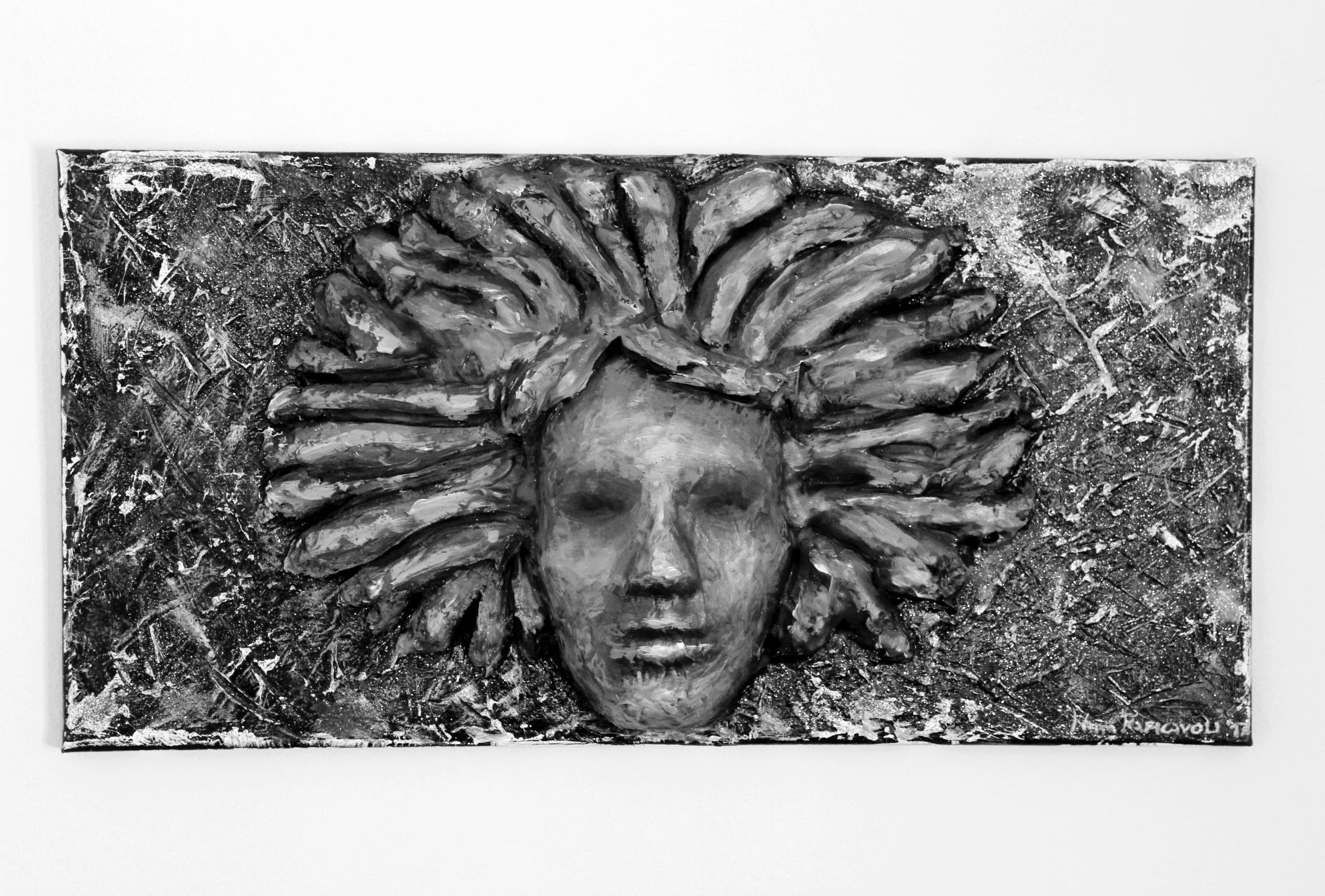 Medusa Dipinto Cemento/Painting Cement