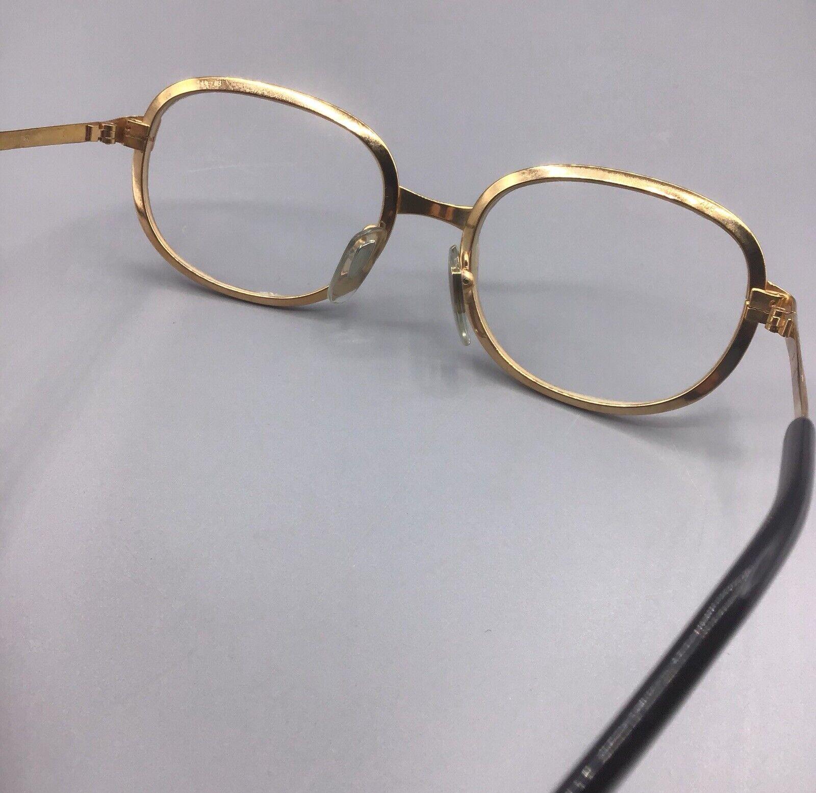 Metzler eyeglasses frame gold laminated vintage occhiale brillen