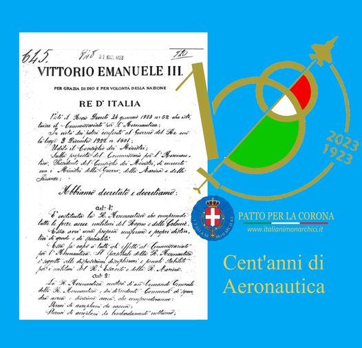 Nascita della Regia Aeronautica Italiana e i suoi 100 anni