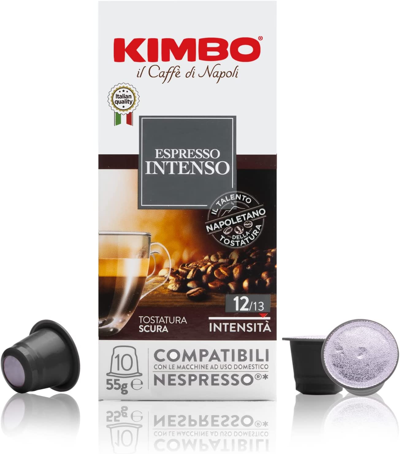 Kimbo Intenso 100 Capsule Caffè Compatibili Nespresso